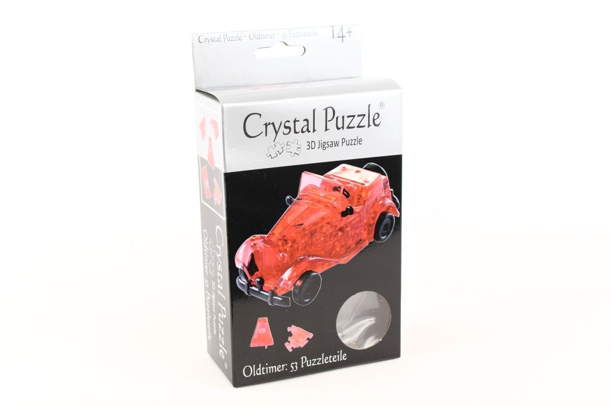 3D Crystal Puzzle Oldtimer rot  53 Teile 