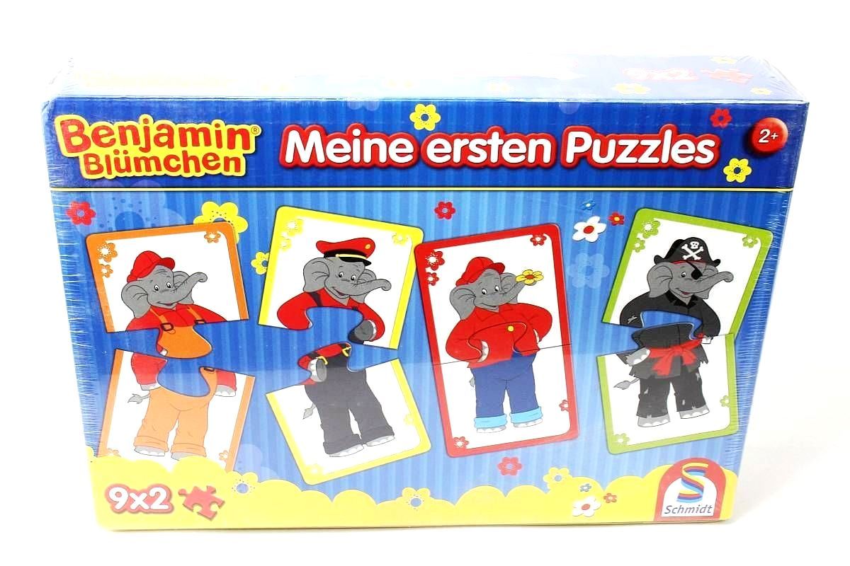 Schmidt Spiele Puzzle Für Kleinkinder – Benjamin Blümchen 'Meine Ersten Puzzles' Mit 9x2 Extra Großen Teilen