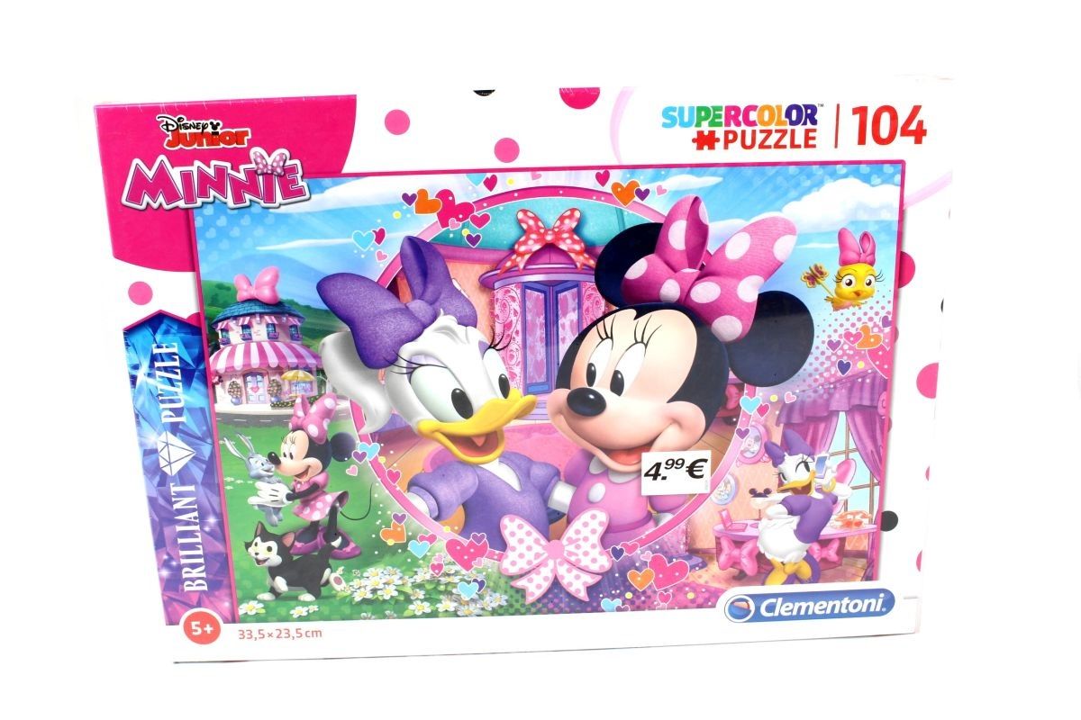 Clementoni Minnie Mouse Shopping Bag Puzzle – 104 Teile, Für Kinder Ab 5 Jahren